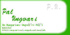 pal ungvari business card